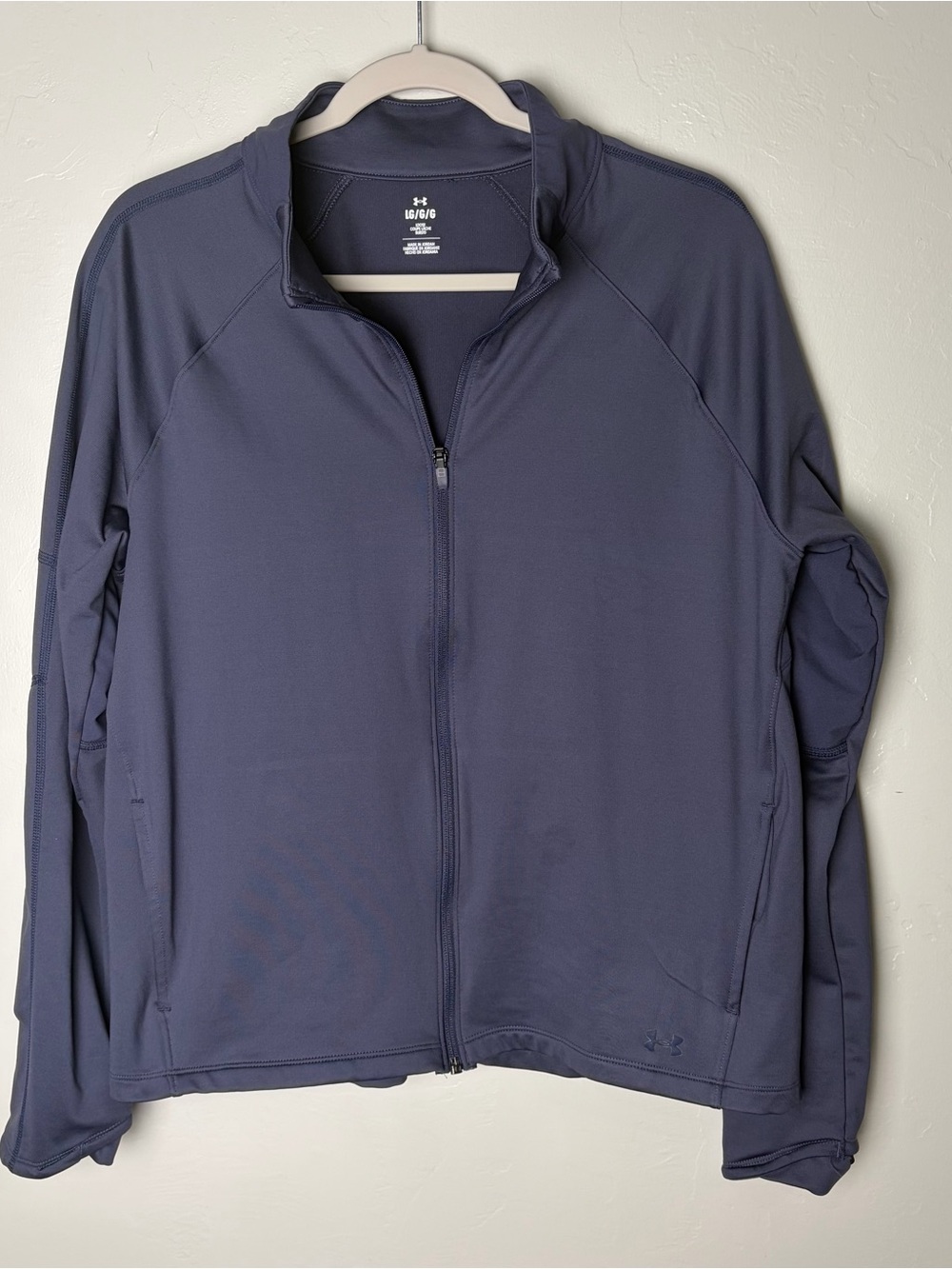 LG Gray Zip-Front Performance Jacket
